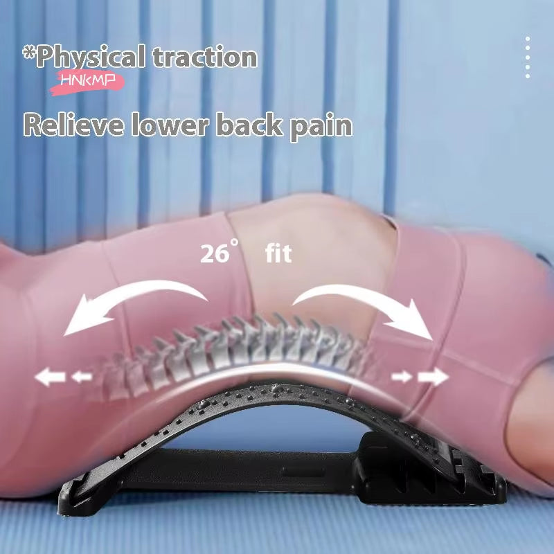1Pc Magnetic Lumbar Back Soothing Device Spine Stretch Nerve Compression Relief Vertebrae Corrector - Back Pain Relief Therapy