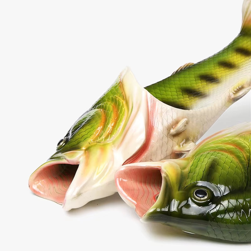 Funny Beach Slippers Unisex Men'S Summer Slides Designer Unicorn Fish Slippers Boys plus Size 31-47 Outdoor Flip Flops